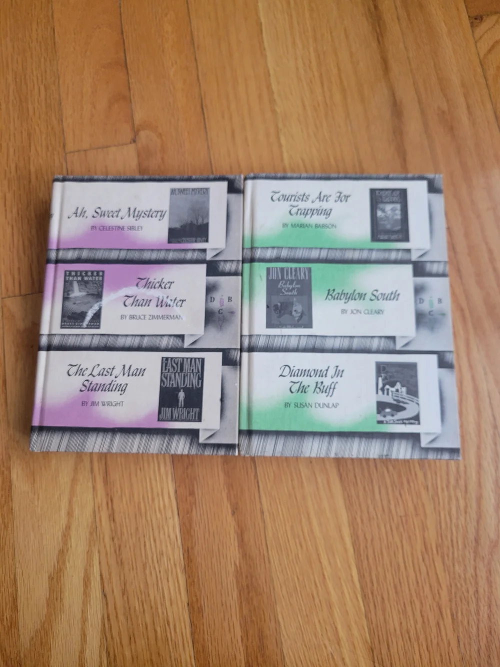 Detective Book Club Six Vintage 3-in-1 Mystery Hardcover Sweet Mystery Set Of 2